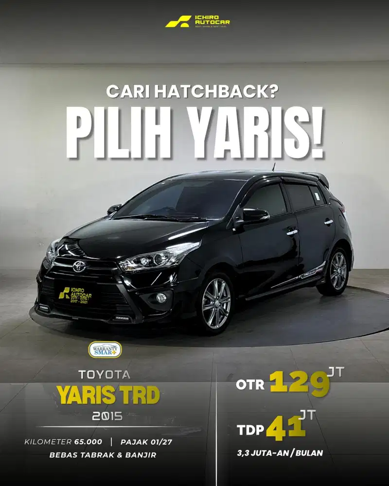 [KM ANTIK 65RB] TOYOTA YARIS TRD 2015