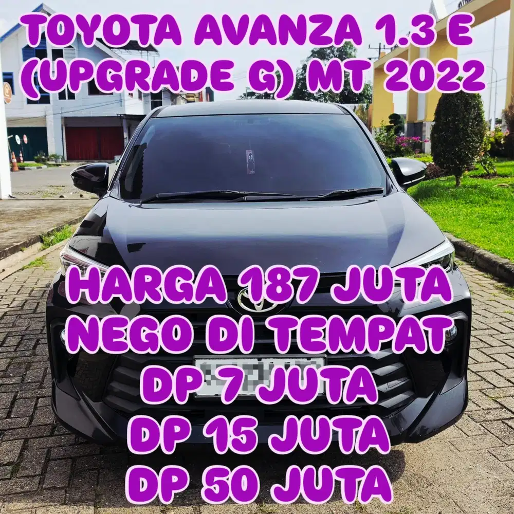 Toyota Avanza 2022 Bensin DP 7 JUTA
