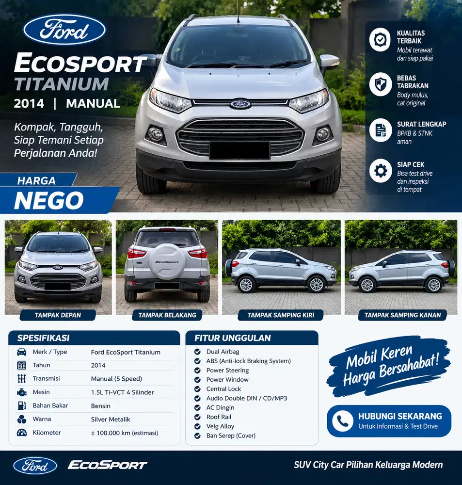 Ford Eco Sport 2014 Bensin