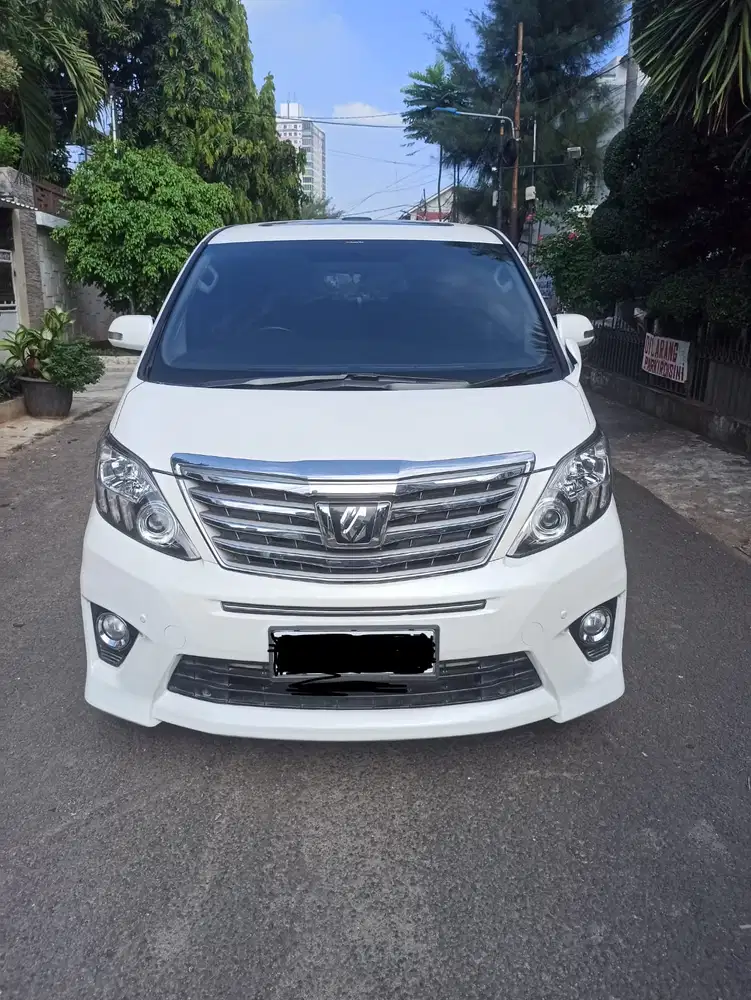 Jual Alphard S Audiolles 2.4 CBU Matic Th 2013 Putih Km 86rb 1 Tangan