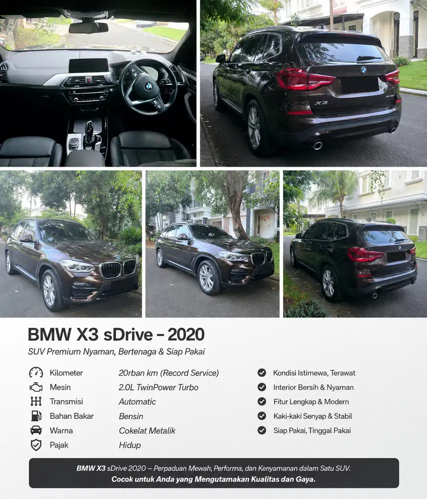 BMW X3 2020 Bensin