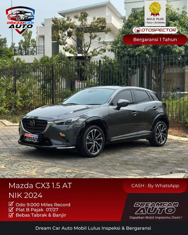 Mazda CX-3 Sport 1.5 Sunroof NIK 2024 CX3 CX 3