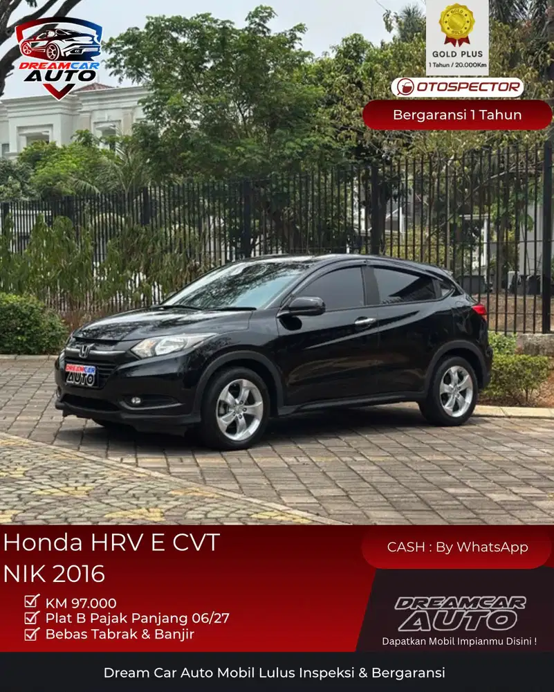 [KM97RB] Honda HRV E CVT NIK 2016 non RS SE Prestige turbo HR-V