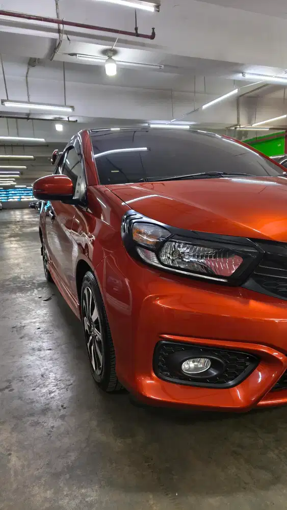 Honda Brio RS CVT 2019 orange Brio Matic