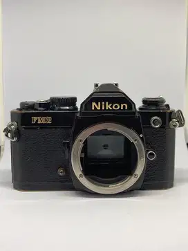 (Jual murah) kamera anlog nikon FM2 black body only (second)