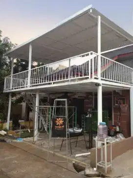 Mezzanine minimalis rangka besi