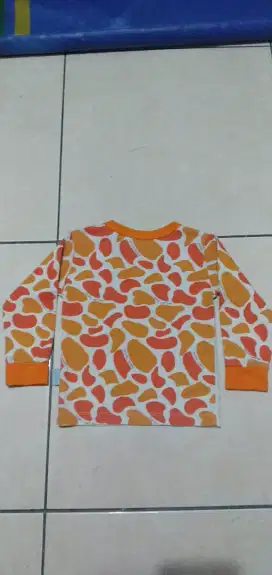Baju bayi Velvet Junior 6m-18m.Atasan Tangan Panjang.Nominus.Baju anak