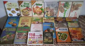 Buku² dan Majalah Resep Masakan Makanan kondisi baik