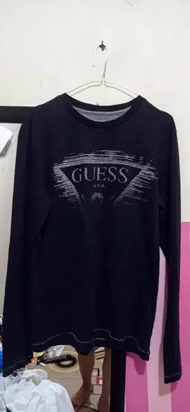 Kaos Longsleeve Guess Black