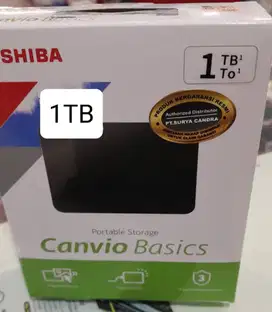 Hardisk Portable External Toshiba Canvio Hard Drive 1TB Basics