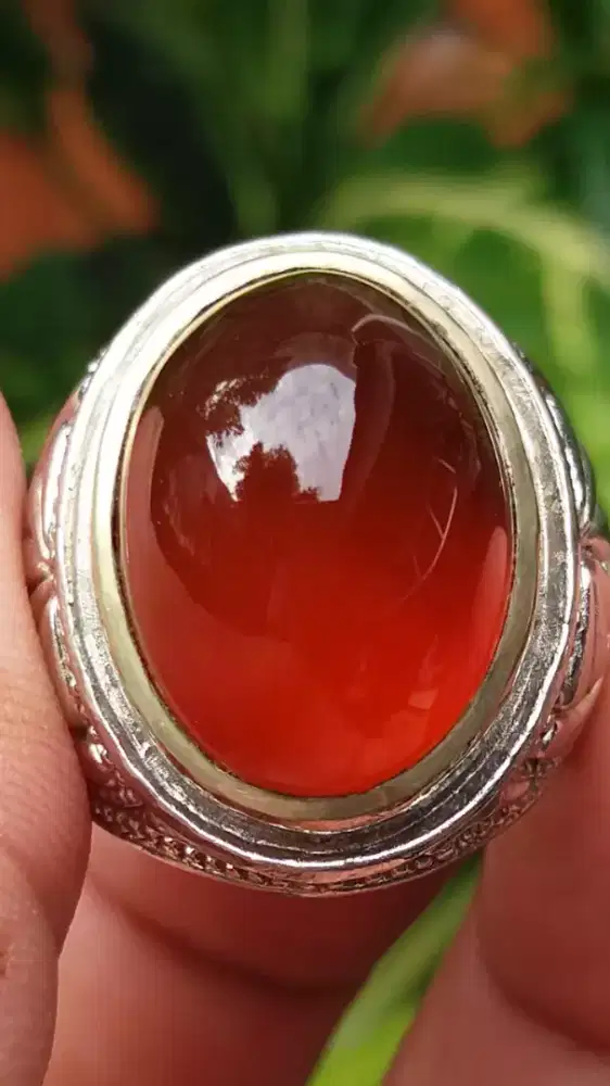 Jual Batu Cincin Red Obi Crystal Good Looking
