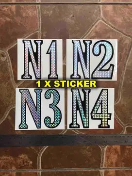 Sticker Replacement N4 N3 N2 N1 Nuno Bettencourt Gitar Elektrik 4N