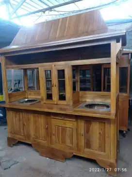 Gerobak mie ayam bakso sirap free ongkir pengiriman dari klaten