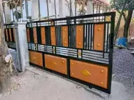 Pagar dorong minimalis