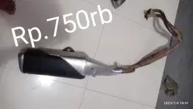 Part ninja 250FI  kenalpot sepakbor setang step jok