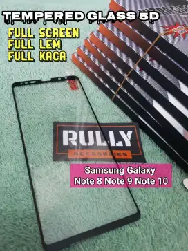 Tempered Glass full Layar Melengkung full lem Samsung Note 10 plus 10+