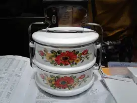 Rantang Enamel Cat Kembang Susun