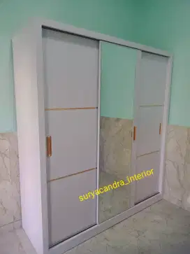Lemari minimalis 180×200, lemari, almari, Wardrobe, interior, hpl