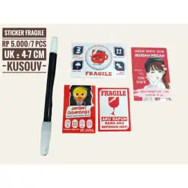 Sticker Fragile/Sticker Jangan Dibanting/Sticker Pecah Belah