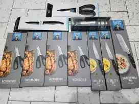 Set Pisau kecil&besar,gunting;Jamie Oliver(total 5pcs)&Vivo(3pcs)