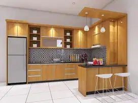 kitchen set meja tv almari pakaian rak buku tangga resepsionis kantor