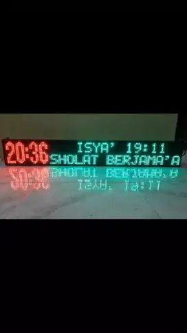 Running text jadwal sholat