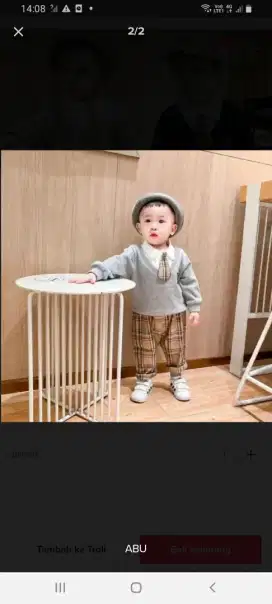 SETELAN SWEETER ANAK MODEL KEKINIAN SIZE M