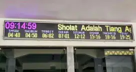 Jadwal sholat p10 full colour p10 4 mter x 40 cm