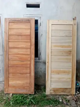 Pintu jati minimalis
