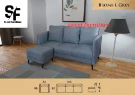 Sofa Bromb type L garansi 2 tahun