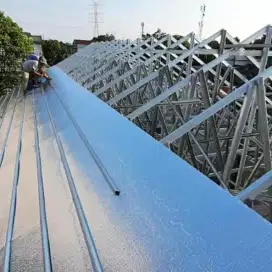 Baja ringan renovasi rumah genteng metal pasir
