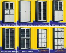 Lemari arsip kantor dokumen loker locker filing cabinet besi full plat