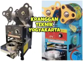 (KRANGGAN TEKNIK)cup sealer otomatis utk press cup cupsealer automatic