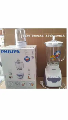 Blender Philips 2liter gelas kaca 5kecepetan bisa blender es batu