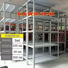Rak besi ambal susun