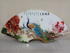 Lukisan cina antik timbul. P.120cmx T.60cm.