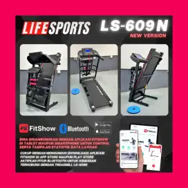 Alat fitnes treadmill  elektrik 3 fungsi promo bisa cod