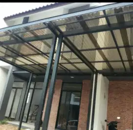 Kanopi solar flat, kanopy atap transparan dll*5951*