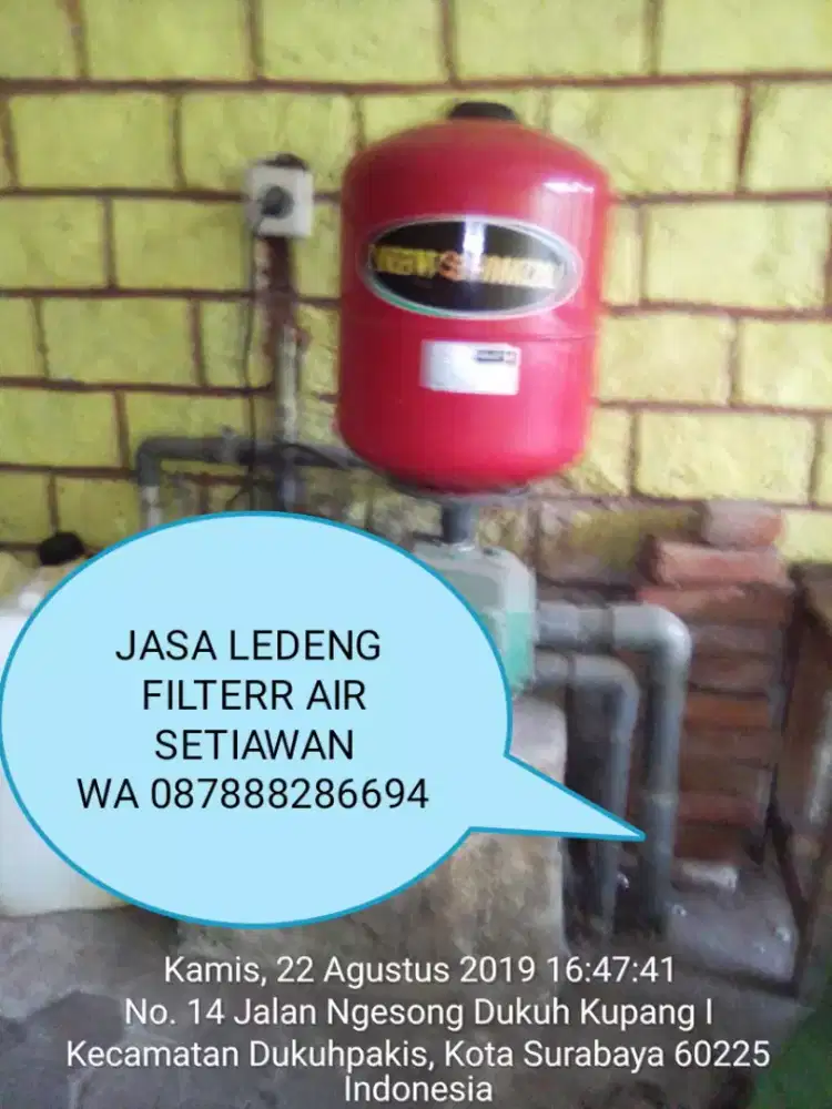 TUKANG LEDENG POMPA AIR FILTER AIR TANDON SUMUR DETEKSI PIPA BOCOR