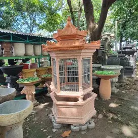 Kandang / Sangkar Burung/Ayam Terazzo untuk Taman