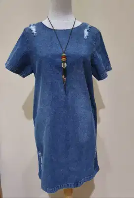 DRESS BAHAN DENIM