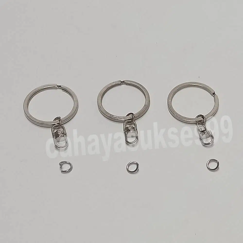 Ring Gantungan Kunci 3,5cm Keychain Ring Bulat Souvenir Barang Promosi