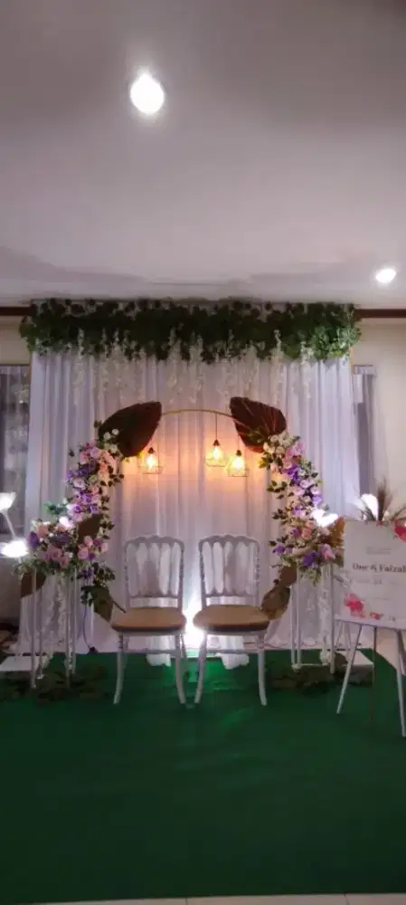Dekorasi Backdrop akad n Tunangan ..