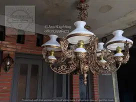 lampu gantung cabang klasik dekorasi hias lampu gantung joglo lawas