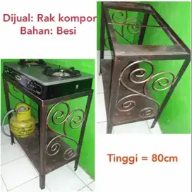 Dijual cepat - Rak Kompor dari Besi & Kompor Gas Rinnai