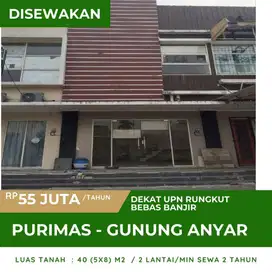 Sewa cepat ruko 2 lantai strategis komplek ruko promenade purimas