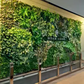 Dekorasi Taman Vertikal Garden / Vertical Garden Artificial Sintetis