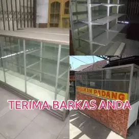 Tawarkan & jualkan etalase, gerobak dan barang bekas anda