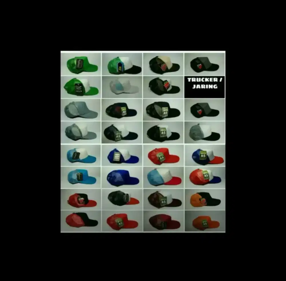Topi jaring trucker jala POLOS murah