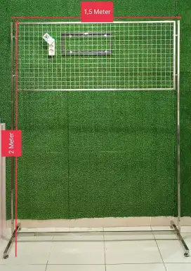 Rak ram jaring besi dengan kaki mundo fulset 2m x 1,5m Second